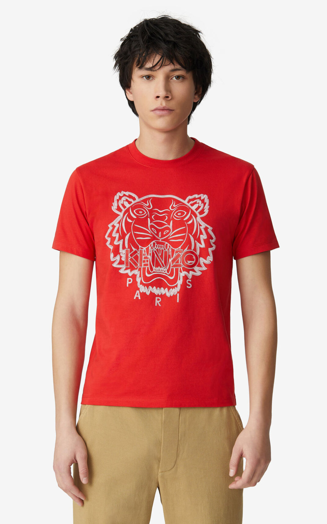 Camiseta Kenzo Tiger Masculino - Vermelhas | 427FTPSCU